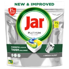 Jar Platinum Lemon All In One Mosogatókapszula, 75 db tisztító- és takarítószer, higiénia