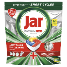 Jar Platinum Plus Lemon All In One Mosogatókapszula, 63 db tisztító- és takarítószer, higiénia