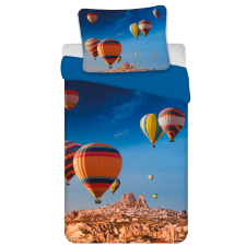 Jármű Hőlégballon ágyneműhuzat 140×200cm, 80×80 cm lakástextília