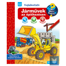 Járművek az építkezésen - Foglalkoztató gyermek- és ifjúsági könyv