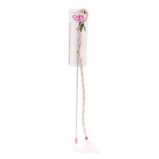 Játék ezüst horgászbot macskáknak 40cm játék macskáknak