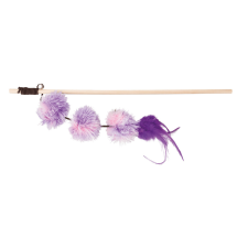 Játék pálca pompom labdával 40cm játék macskáknak