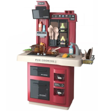  Játékkonyha, piros konyhakészlet