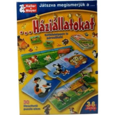  Játszva megismerjük a háziállatokat 30 darabos puzzle társasjáték