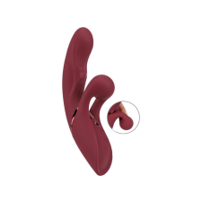Javida 2 Function Rabbit - akkus csiklókaros vibrátor (piros) vibrátorok