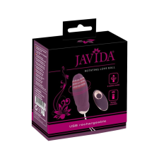 Javida - akkus, rádiós, forgó gyöngyös vibrotojás (lila) vibrátorok