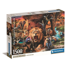 Javoli Állatos Tribal Society 1500 db-os Compact puzzle Clementoni puzzle, kirakós