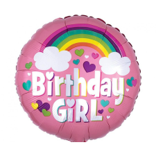 Javoli Birthday Girl Rainbow fólia lufi 46 cm party kellék