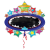 Javoli Black Board Star fólia lufi 78 cm