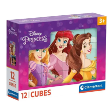 Javoli Disney Hercegnők Happy Space mesekocka 12 db-os Clementoni puzzle, kirakós