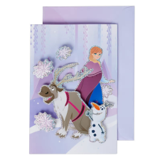Javoli Disney Jégvarázs Friends 3D üdvözlőkártya party kellék