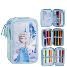 Javoli Disney Jégvarázs Frosty tolltartó töltött 3 emeletes tolltartó