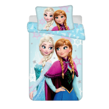 Javoli Disney Jégvarázs Light Blue gyerek ágyneműhuzat 100×135 cm, 40×60 cm babaágynemű, babapléd
