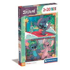 Javoli Disney Lilo és Stitch, A csillagkutya Angel 2x20 db-os puzzle Clementoni puzzle, kirakós
