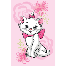 Javoli Disney Marie cica Pink Flower polár takaró 100x150cm lakástextília
