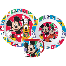 Javoli Disney Mickey Better Together étkészlet, micro műanyag szett bögrével 265 ml babaétkészlet