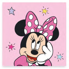 Javoli Disney Minnie Star kéztörlő, arctörlő, törölköző 30x30cm lakástextília