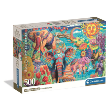 Javoli Elefánt Carnival 500 db-os Compact puzzle Clementoni puzzle, kirakós