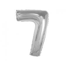 Javoli Ezüst 7-es Silver szám fólia lufi 92 cm party kellék