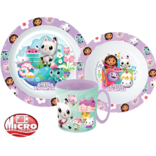 Javoli Gabi babaháza étkészlet, micro műanyag szett bögrével 350 ml babaétkészlet