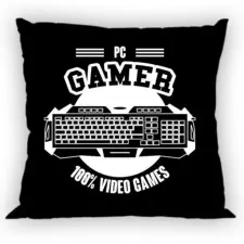 Javoli Gamer Black párnahuzat 40x40 cm babaágynemű, babapléd