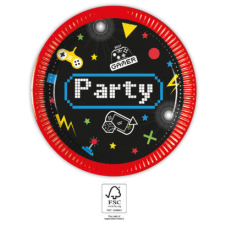 Javoli Gaming Party papírtányér 8 db-os 20 cm FSC party kellék