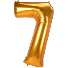 Javoli Gold, Arany 7-es szám fólia lufi 134 cm party kellék