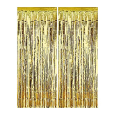 Javoli Gold Curtains, Arany ajtónyílásba való függöny 2 m party kellék