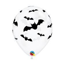 Javoli Halloween Denevér Bat léggömb, lufi 6 db-os 11 inch (28 cm) party kellék