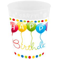 Javoli Happy Birthday Streamers micro prémium műanyag pohár 250 ml babaétkészlet