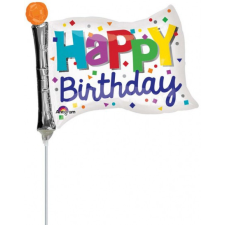 Javoli Happy Birthday zászló mini fólia lufi 25 cm (WP) party kellék
