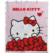 Javoli Hello Kitty Bow sherpa takaró 130x170cm lakástextília