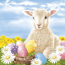 Javoli Húsvét Lamb szalvéta 20 db-os 33x33 cm papírárú, csomagoló és tárolóeszköz
