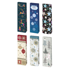 Javoli Karácsony Patterned papír italtáska 12x40x9 cm party kellék