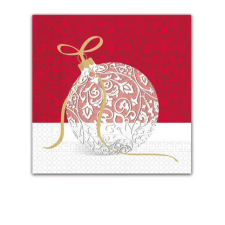 Javoli Karácsonyi Elegant Xmas Ball szalvéta 20 db-os 33x33 cm party kellék