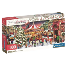 Javoli Karácsonyi falu Village 1000 db-os panorama puzzle Clementoni puzzle, kirakós