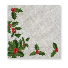 Javoli Karácsonyi Mistletoe szalvéta 20 db-os 33x33 cm party kellék