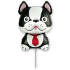 Javoli Kutyás Bulldog Black fólia lufi 36 cm (WP)