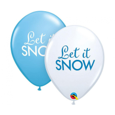 Javoli Let it Snow léggömb, lufi 6 db-os 11 inch (30 cm) party kellék