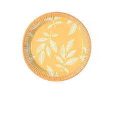 Javoli Levél Orange Leaves papírtányér 8 db-os 20 cm party kellék