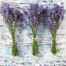 Javoli Levendula Three Bunches szalvéta 20 db-os 33x33 cm papírárú, csomagoló és tárolóeszköz