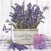 Javoli Levendula Wooden Pot szalvéta 20 db-os 33x33 cm