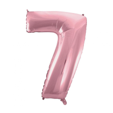 Javoli Light Pink, Rózsaszín 7-es szám fólia lufi 92 cm party kellék