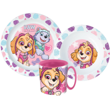 Javoli Mancs Őrjárat Sketch étkészlet, micro műanyag szett bögrével 350 ml babaétkészlet