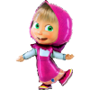 Javoli Mása és a medve Smile fólia lufi 104 cm