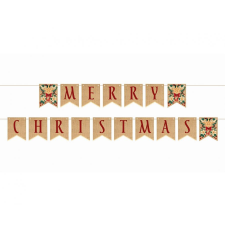Javoli Merry Christmas Brown felirat 250 cm party kellék