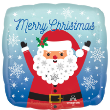 Javoli Merry Christmas Santa, Karácsonyi fólia lufi 43 cm party kellék