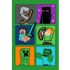 Javoli Minecraft Fight Badges polár takaró 100*150cm