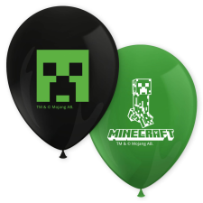 Javoli Minecraft Green léggömb, lufi 8 db-os party kellék