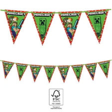 Javoli Minecraft Green zászlófüzér FSC 2,3 m party kellék